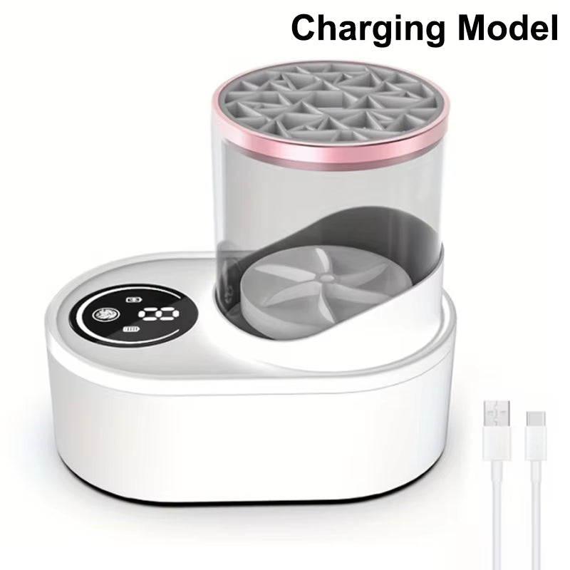 Make-up brush cleaning machine