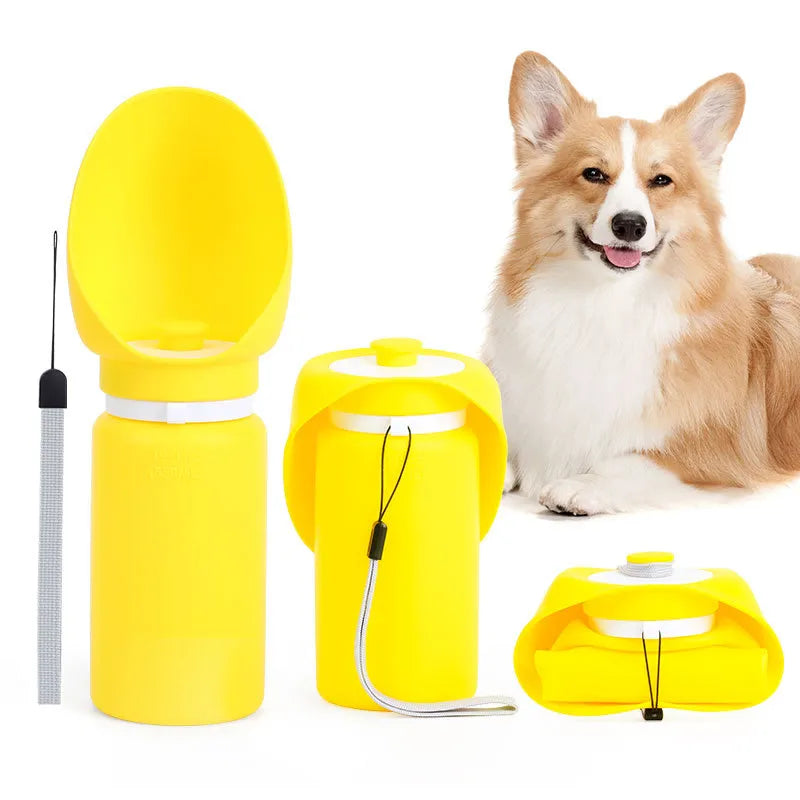 Folding pet silicone water bowl