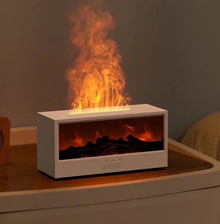 Fireplace air humidifier-diffuser