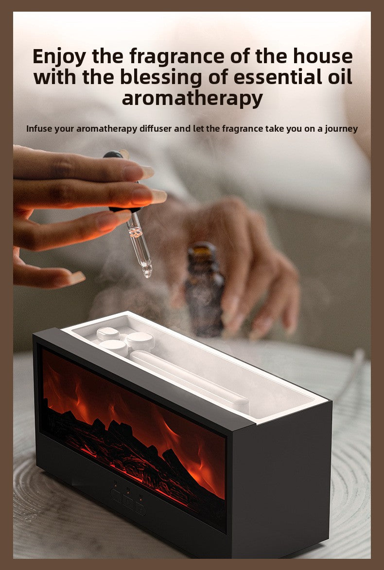 Fireplace air humidifier-diffuser