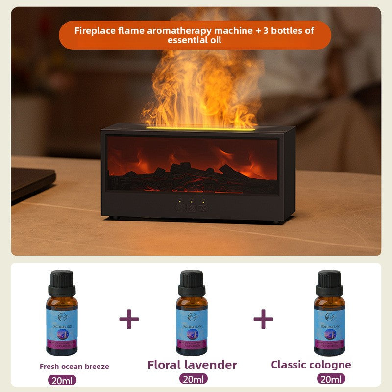 Fireplace air humidifier-diffuser