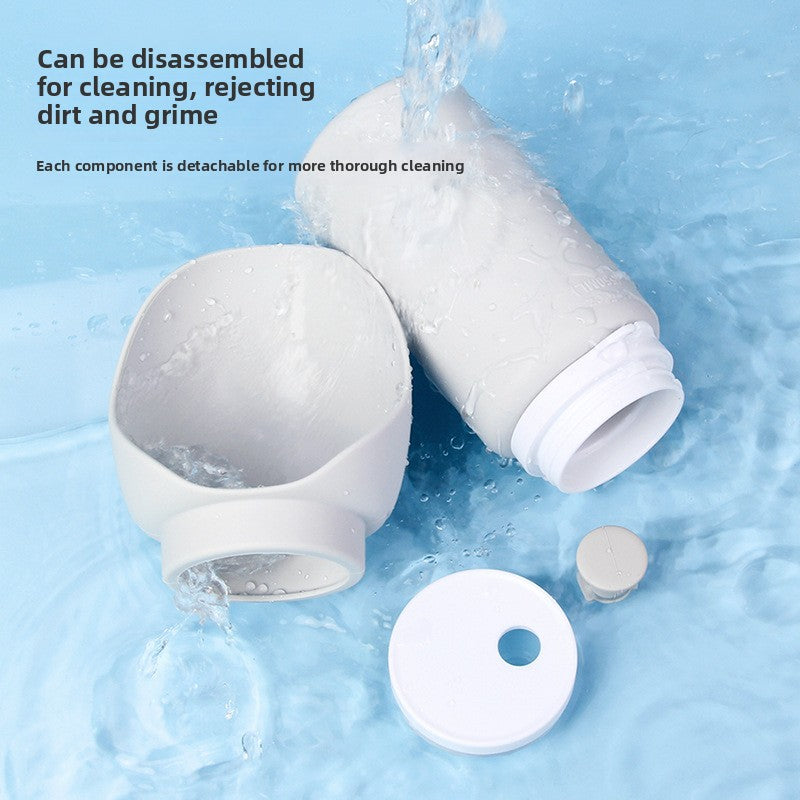 Folding pet silicone water bowl