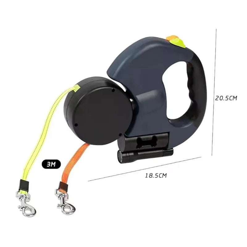 Double swivel leash
