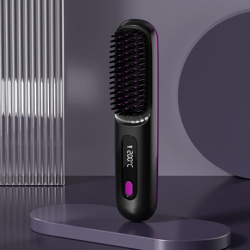Portable electric hair straightener