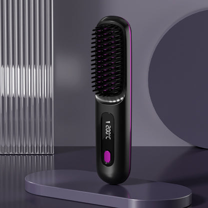 Portable electric hair straightener