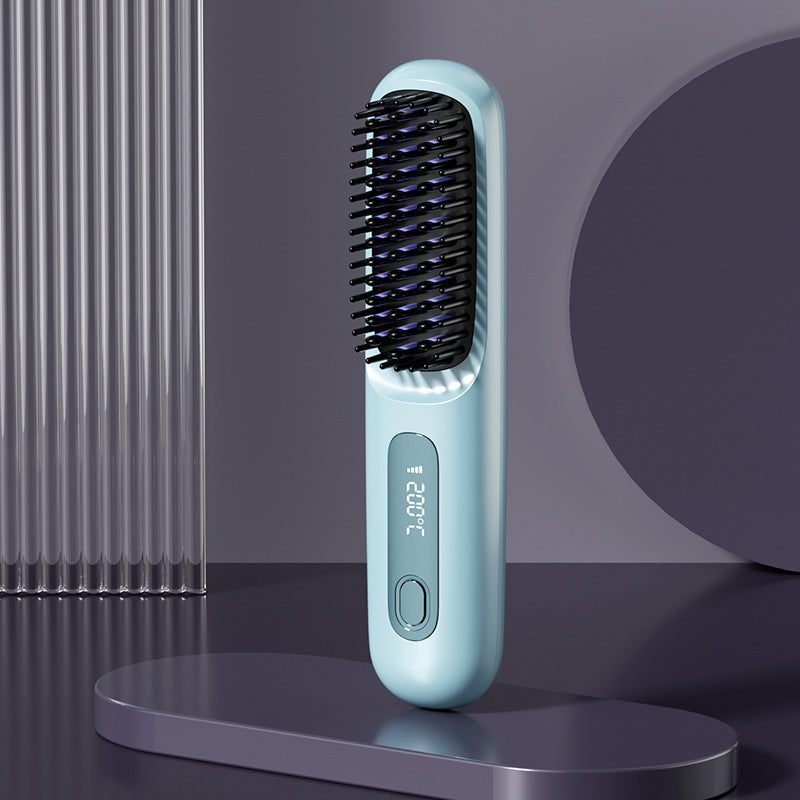 Portable electric hair straightener