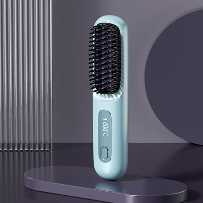 Portable electric hair straightener