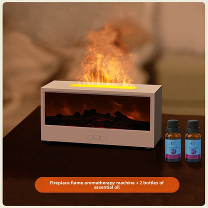 Fireplace air humidifier-diffuser