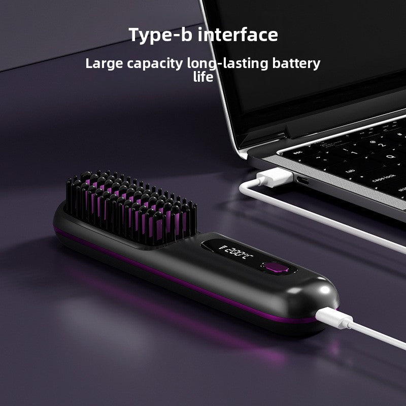 Portable electric hair straightener