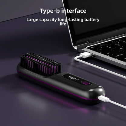 Portable electric hair straightener