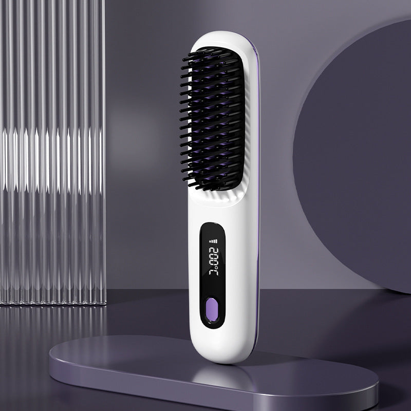 Portable electric hair straightener