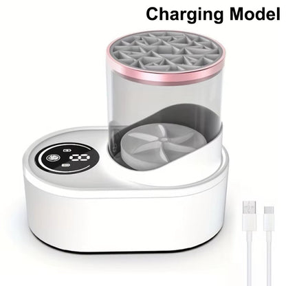 Make-up brush cleaning machine
