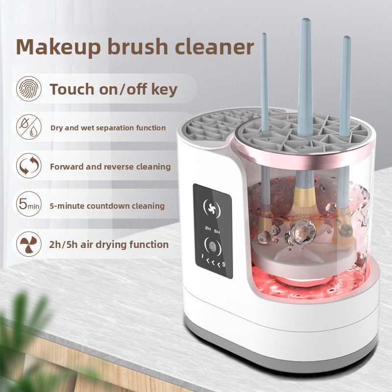 Make-up brush cleaning & drying machine