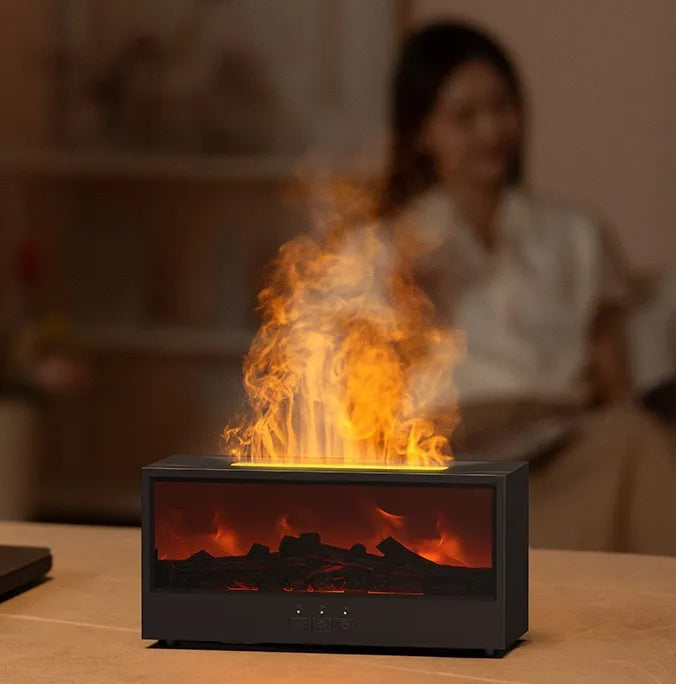 Fireplace air humidifier-diffuser