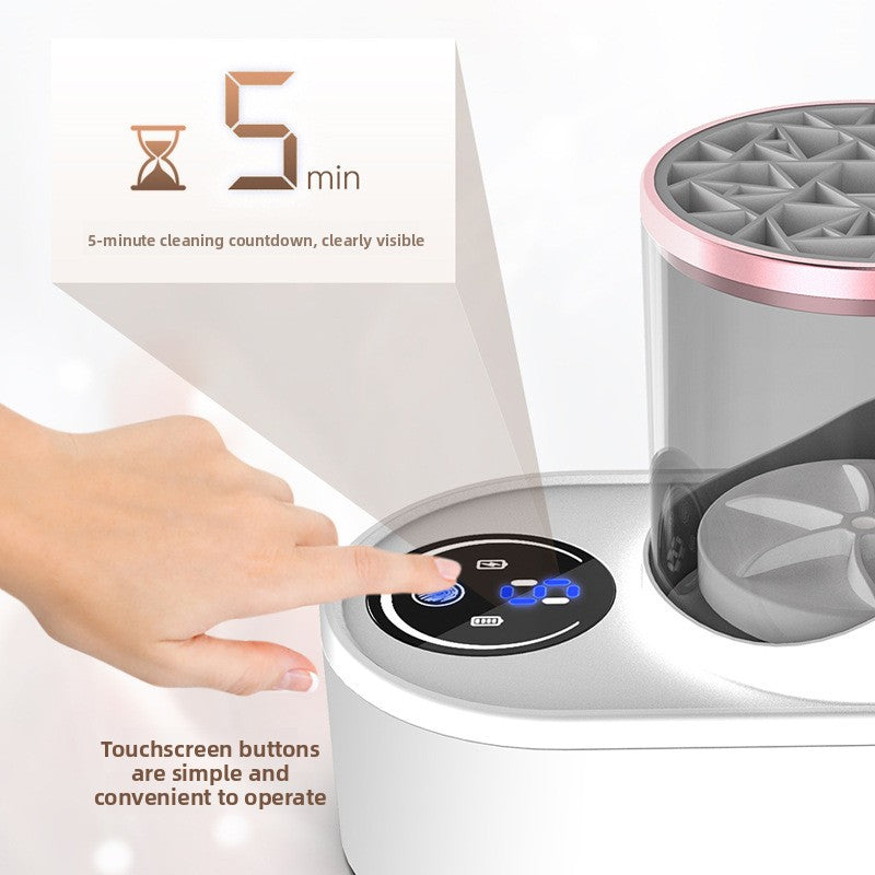 Make-up brush cleaning & drying machine