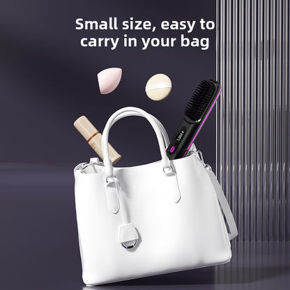 Portable electric hair straightener