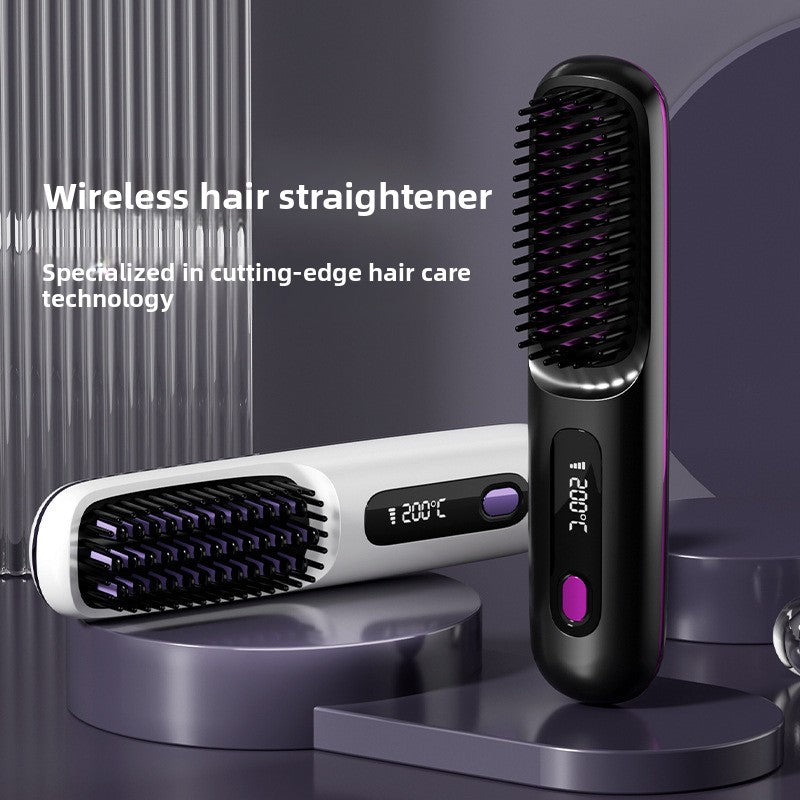 Portable electric hair straightener