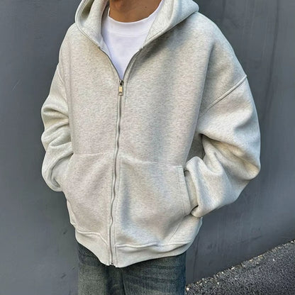 American Style Casual Loose Men'S Hoodie Sweater Backpack Integrated Spring Autumn Design Unique Loose Outerwear