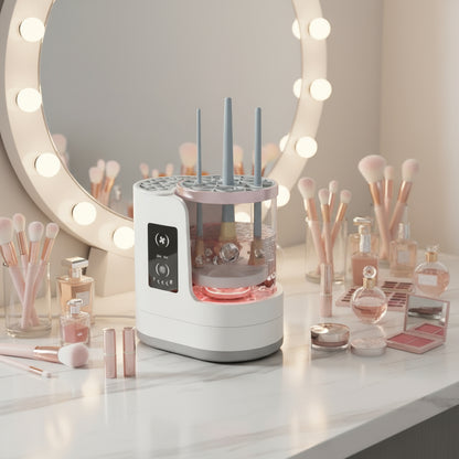 2025 Electric Makeup Brush Cleaning Machine Washing and Drying Machine Timeable for Makeup Brushes Ladies Valentine'S Day Gift.
