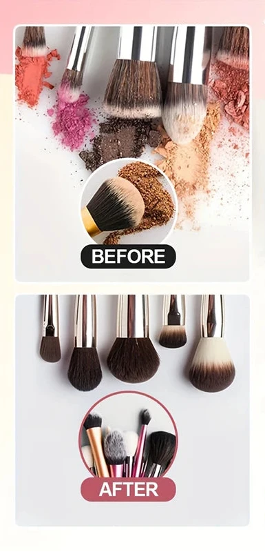 Make-up brush cleaning machine