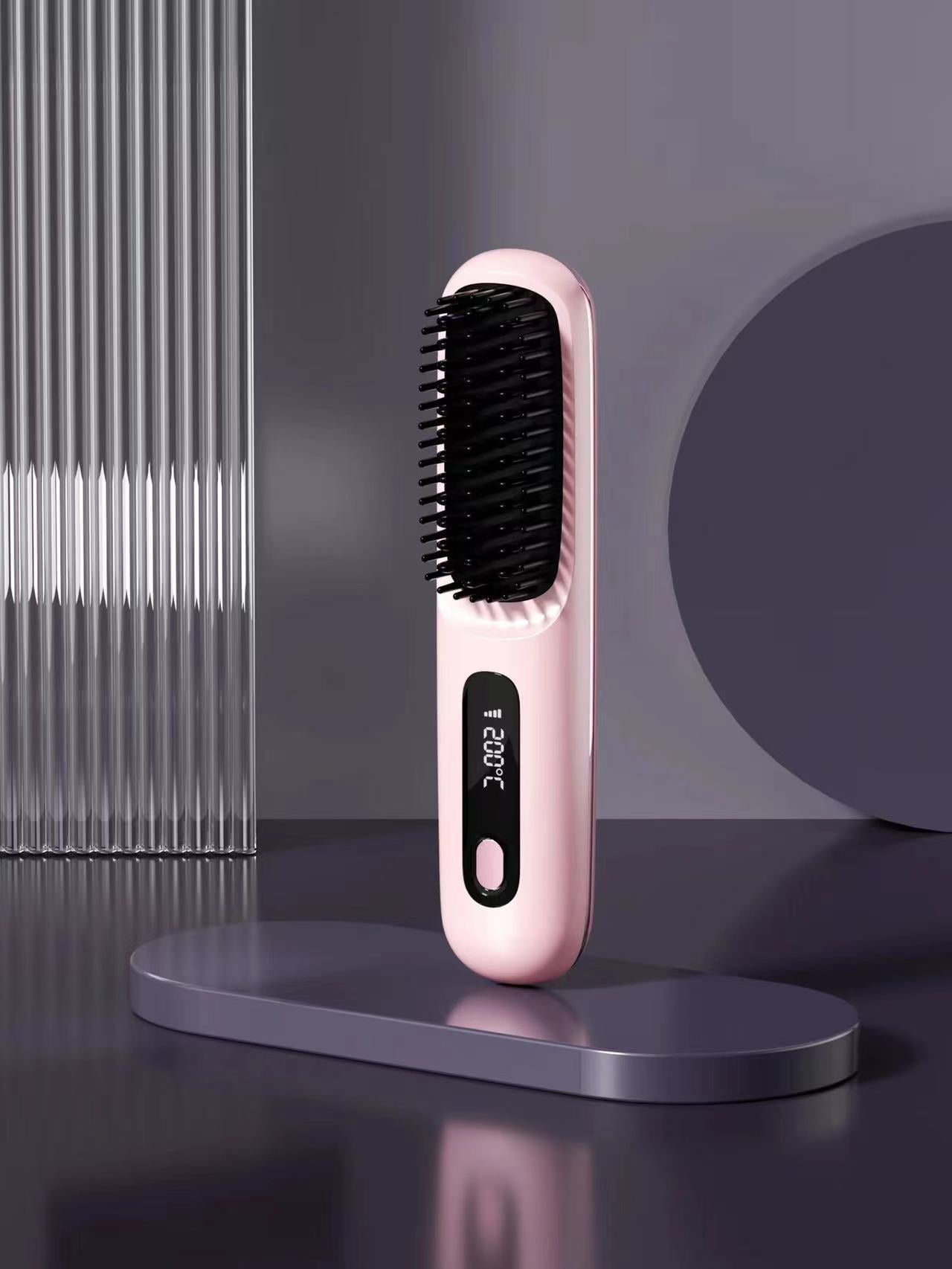 Portable electric hair straightener