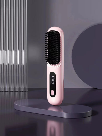 Portable electric hair straightener